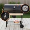 DUŻY GRILL WĘGLOWY NA KÓŁKACH Z PÓŁKAMI KLAUSBERG KB-9033
